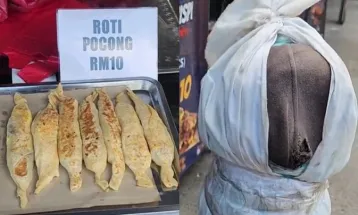 Viral Roti Pocong di Malaysia, Sukses Bikin Warganet Terkejut