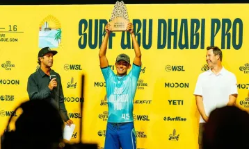 Indonesian Surfer Rio Waida Finishes as Runner-Up at Surf Abu Dhabi Pro 2025