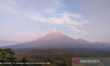 Mount Semeru Erupts Again Wednesday Morning, Eruption Up to 1,000 Meters